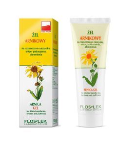 Flos-Lek Laboratorium, żel arnikowy na rozszerzone naczynka, sińce, potłuczenia, obrzmienia, 50 ml