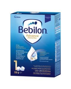 Bebilon 1 Advance Pronutra, mleko początkowe, od urodzenia, proszek, 550 g