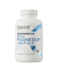 OstroVit Triple Magnesium + B6 P-5-P, kapsułki, 90 szt.