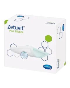 Zetuvit Plus Silicone, opatrunek silikonowy, 20 cm x 25 cm, 1 szt. (z opakowania 10 szt.)
