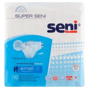 Super Seni, pieluchomajtki dla dorosłych, rozmiar S, 10 szt.