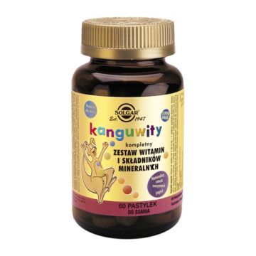Solgar Kanguwity kompl.wit.i min,past.d/ss,jagodowe, 60 szt
