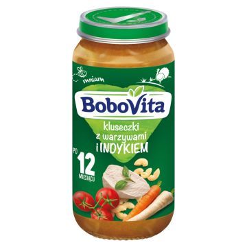 BoboVita Junior, kluseczki z warzywami,indykiem,1-3lata,250g