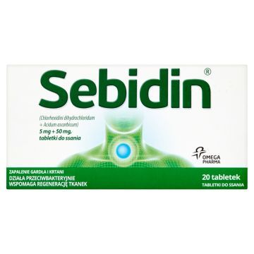 Sebidin, tabletki do ssania, 20 szt.
