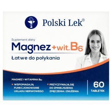 Magnez + Vit.B6, tabl.,(Polski Lek), 60 szt