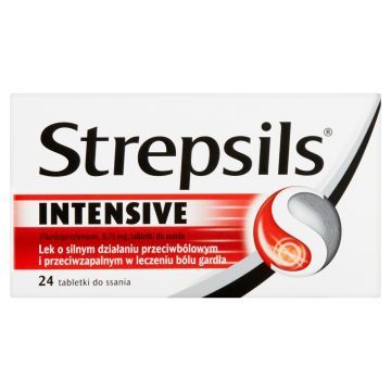 Strepsils Intensive, 8,75 mg, tabl.do ssania,24 szt,bl