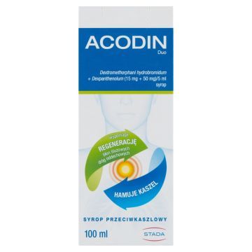 Acodin Duo (Acodin 300) , (15 mg + 50 mg) / 5 ml, syrop, 100 ml