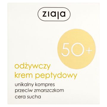 Ziaja 50+, krem odżywczy, peptydowy, 50 ml