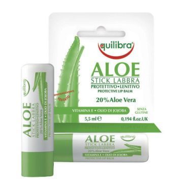 Equilibra, sztyft, do ust, aloesowy, 5,5 ml