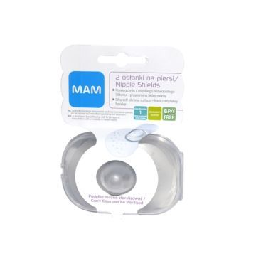MAM Silk Teat, oslonki piersi, silik.,rozm.1, 2 szt