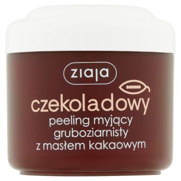 Ziaja Masło Kakaowe, czekoladowy peeling myjący, gruboziarnisty, 200 ml