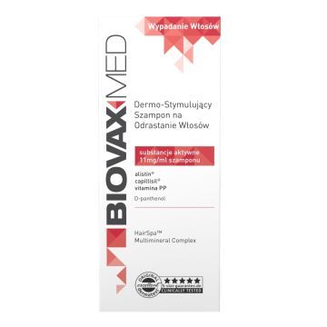 Biovax Med, szamp.,dermostym,n/odrastanie wlos.,200 ml