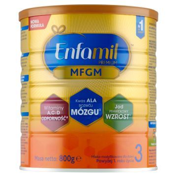 Enfamil 3 Premium MFGM, mleko, pow.1 r.z., 800 g