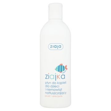Ziajka, płyn do kąpieli dla dzieci i niemowląt, natłuszczający, od 1 dnia życia, 370 ml
