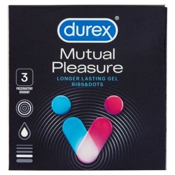Durex Mutual Pleasure, prezerwatywy, 3 szt.