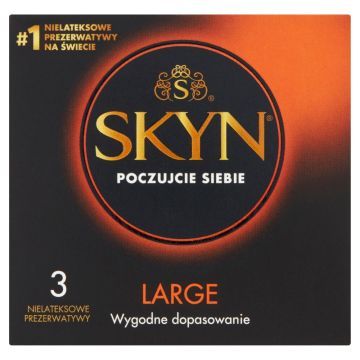 Skyn Large, nielateksowe prezerwatywy, 3 szt.
