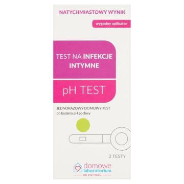 Domowe Laboratorium, Test pH, do badania pH pochwy, 2 szt.