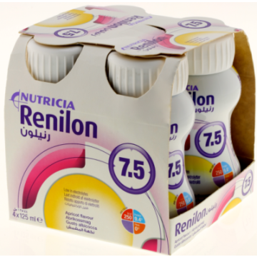 Renilon 7.5, 125 ml,plyn odzyw.,sm.karmelowy, 4 szt