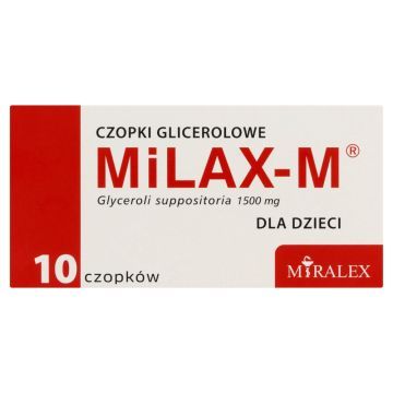Czopki glicerolowe Milax-M, dla dzieci, 10 szt