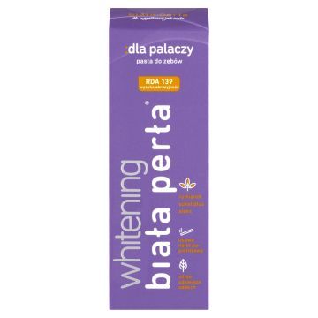 Biała Perła, wybielająca pasta do zębów, dla palaczy, 75 ml