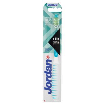 Jordan, Individual Clean, szczoteczka do zębów, średnia miękkość, 1 szt.