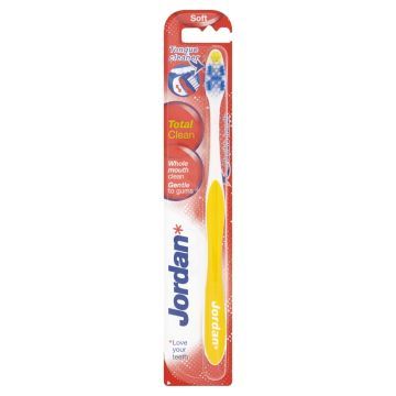 Jordan Total Clean Soft, szczoteczka miękka, 1 szt.