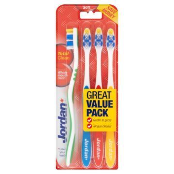 Jordan Total Clean Soft, szczot., miekka, 4 szt