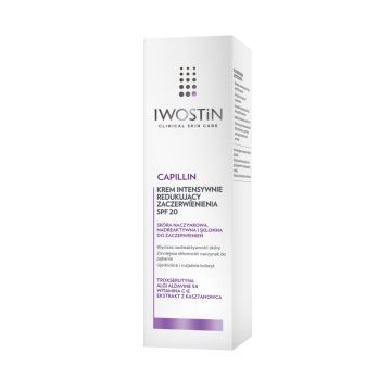 Iwostin Capillin, krem intensywnie redukujący zaczerwienienia, SPF 20, 40 ml