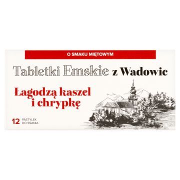 Tabletki Emskie z Wadowic, tabletki do ssania, 12 szt.