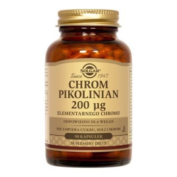 Solgar Chrom Pikolinian, kaps., 90 szt