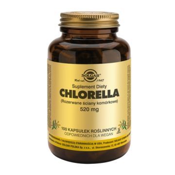 Solgar Chlorella, kaps., 100 szt