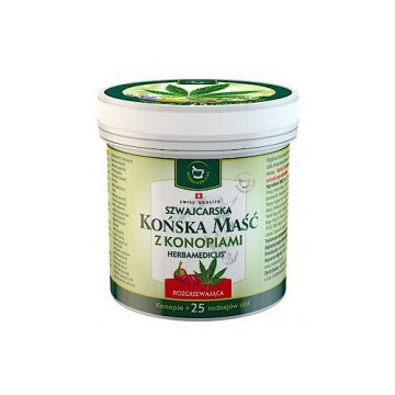 Masc konska, rozgrzew., szwajc,z konop,Herbamedicus,250 ml