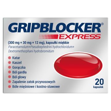 Gripblocker Express, kapsułki miękkie, 20 szt.