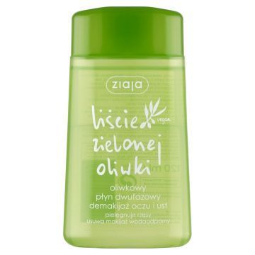 Ziaja Liście Zielonej Oliwki, oliwkowy płyn dwufazowy demakijaż oczu i ust, 120 ml