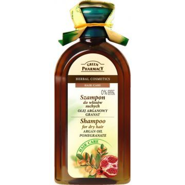 Green Pharm.,szamp.,olej argan.i granat,wl.suche, 350ml