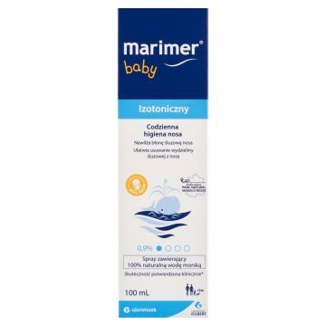 Marimer baby, spray do nosa, roztwór naturalnej wody morskiej,100 ml
