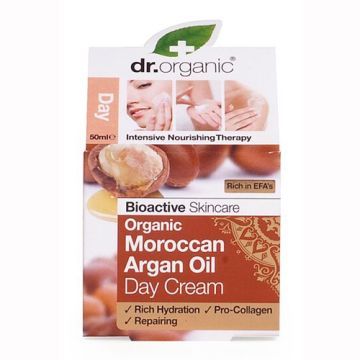 Dr Organic Argan Oil, krem, na dzien, 50 ml