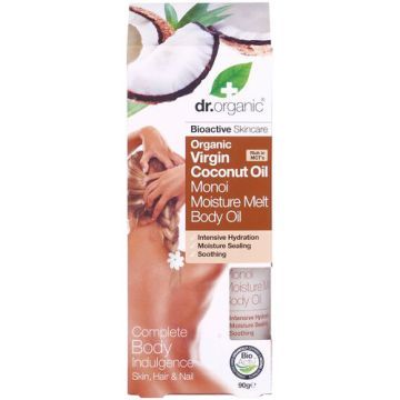 Dr Organic Virgin Coconut, olejek,do ciala,Monoi,nawilz.90 g