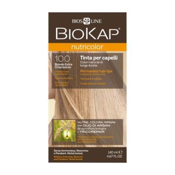 Biokap Nutricolor, farba,d/wl.,10.0,zloty,b.jasny blond,140 ml