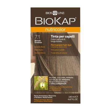 Biokap Nutricolor, farba,d/wl., 7.1,szwedzki blond, 140 ml