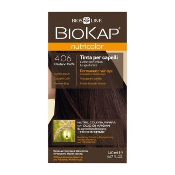 Biokap Nutricolor, farba,d/wl., 4.06,kawowy braz, 140ml