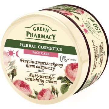 Green Pharm.,krem,p/zmarszcz,odzywczy,Roza, 150 ml