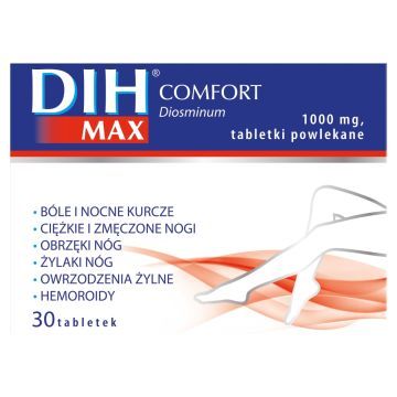 DIH Max Comfort, 1000 mg, tabletki powlekane, 30 szt.