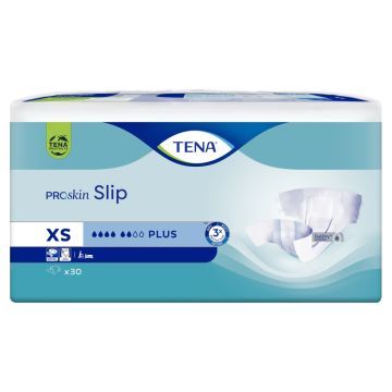 TENA Slip ProSkin Plus, pieluchomajtki, rozmiar XS, 30 szt.