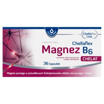 Chellaflex Magnez B6, kaps., 36 szt