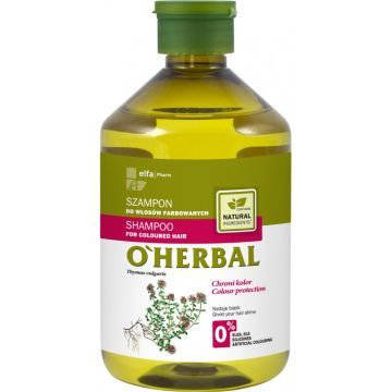 O`Herbal, szamp.,ekstr.z macierzanki,tymian,wl.farb,500 ml