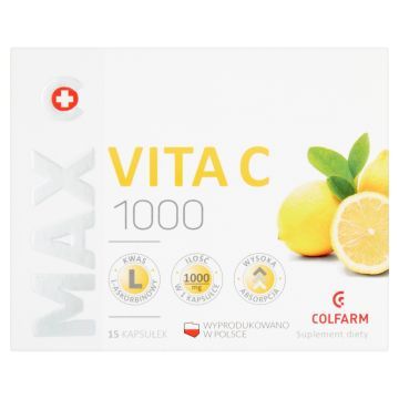 Max Vita C 1000, kapsułki, 15 szt.