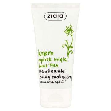 Ziaja Ogorek Mieta, krem,nawilz.,z kwas.PHA, 50 ml