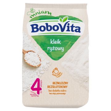 BoboVita, kleik ryżowy, kaszka, 4 m+, 160 g
