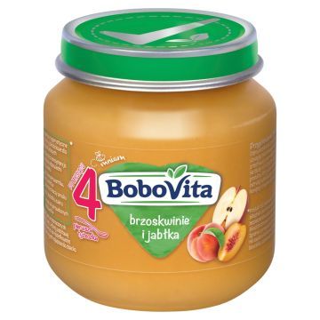 BoboVita, brzoskwinie i jabłka, 4 m+, 125 g